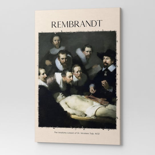 Obraz Na Płótnie Rembrandt Lekcja Anatomii Doktora Tulpa Rep00047 50X70 Wave Print