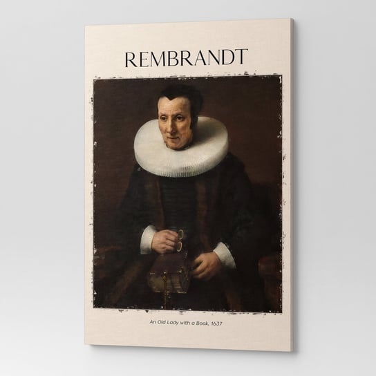 Obraz Na Płótnie Rembrandt Staruszka Z Książką Rep00044 50X70 Wave Print