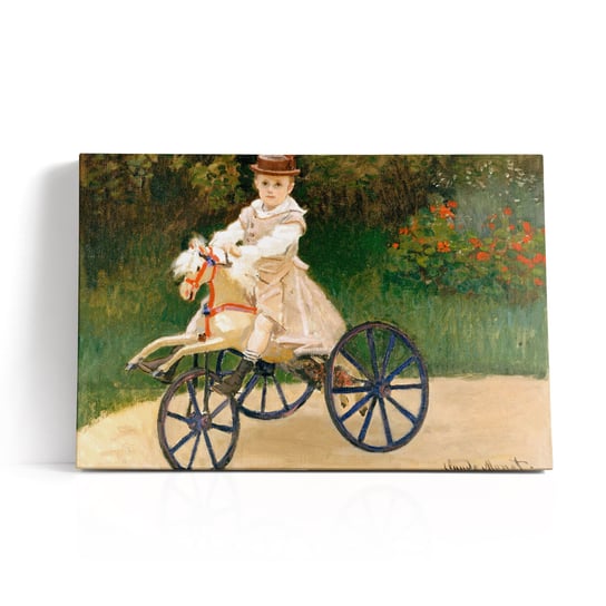 Obraz na płótnie reprodukcja Claude Monet Jean Monet na swoim koniku - Premium WallPark.pl