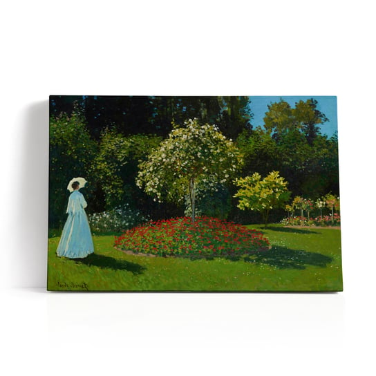 Obraz na płótnie reprodukcja Claude Monet Pani w ogrodzie - Premium WallPark.pl
