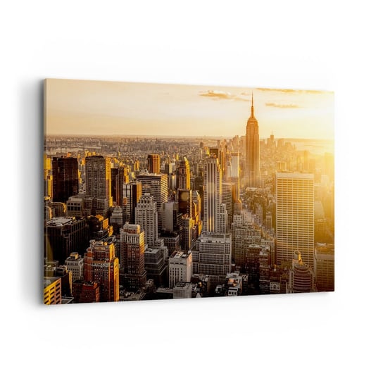 Obraz na płótnie - Rosnąc w słońcu - 100x70 cm - Obraz nowoczesny - Miasto, Nowy Jork, Architektura, Manhattan, Usa - AA100x70-2672 ARTTOR