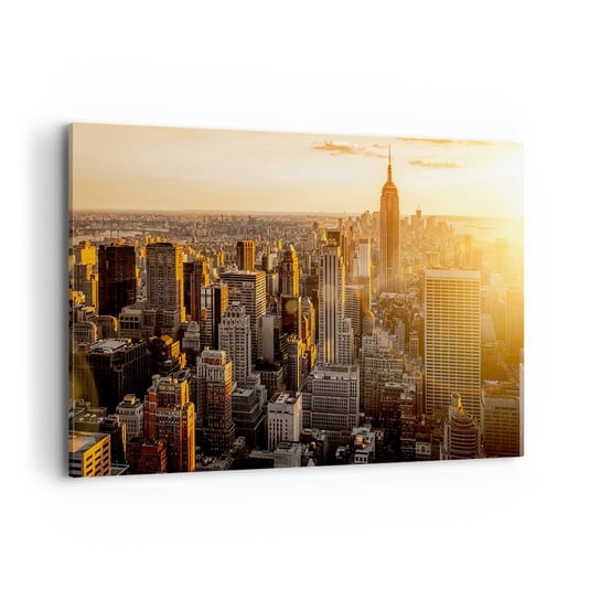 Obraz na płótnie - Rosnąc w słońcu - 120x80 cm - Obraz nowoczesny - Miasto, Nowy Jork, Architektura, Manhattan, Usa - AA120x80-2672 ARTTOR