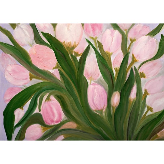 Obraz na płótnie: Różowe kwiaty, 100x70 cm Art-Canvas