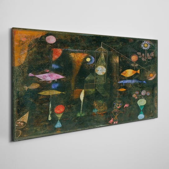 Obraz Na Płótnie Ryby magia Paul Klee 100x50 cm Coloray