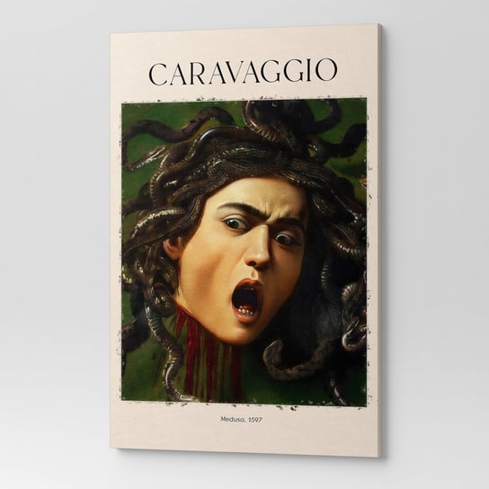 Obraz Na Płótnie Salon Sypialnia Caravaggio Głowa Meduzy Rep00095 30X40 Wave Print