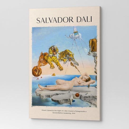 Obraz na płótnie SALVADOR DALI DREAM CAUSED BY THE FLIHGHT REP00051 30X40 Wave Print