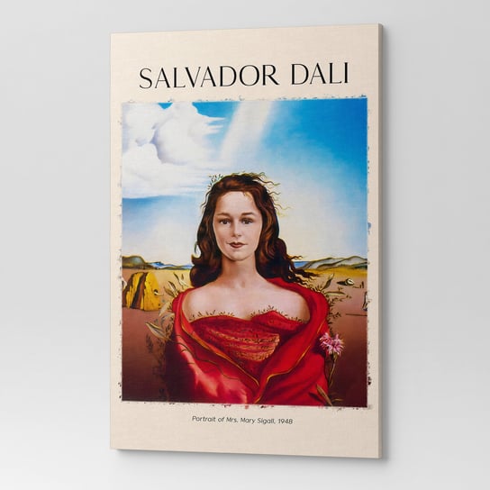 Obraz na płótnie SALVADOR DALI PORTRAIT OF MRS. SIGALI REP00053 60X90 Wave Print