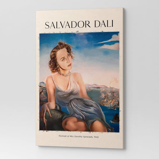 Obraz na płótnie SALVADOR DALI PORTRAIT OF MRS. SPRECKLES REP00054 30X40 Wave Print