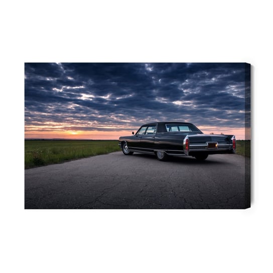 Obraz Na Płótnie Samochód Zachód Słońca I Chmury 120x80 Inna marka