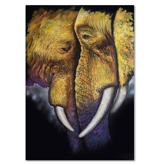Obraz na płótnie, Samotny słoń, 50x70 cm Feeby