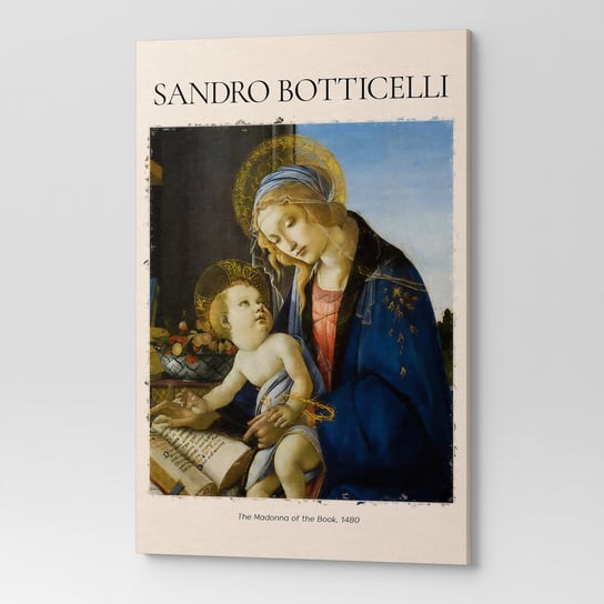 Obraz Na Płótnie Sandro Botticelli Madonna Z Księgą Rep00093 30X40 Wave Print