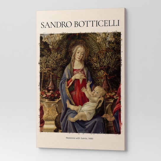 Obraz Na Płótnie Sandro Botticelli Madonna Ze Świętymi Rep00092 50X70 Wave Print