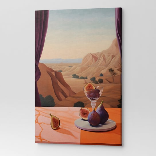 Obraz Na Płótnie Ścianę Salon Sypialnia Natura Pomarańczowy Art00167 80X120 Wave Print