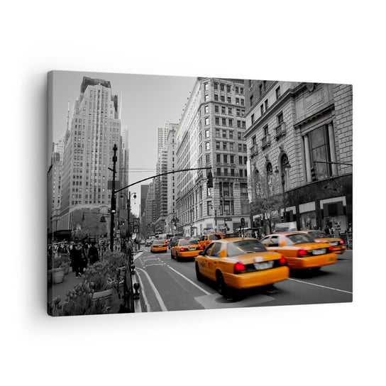 Obraz na płótnie - Słońca wielkiego miasta - 70x50cm - Miasto Nowy Jork Manhattan - Nowoczesny Canvas obraz do salonu do sypialni ARTTOR ARTTOR