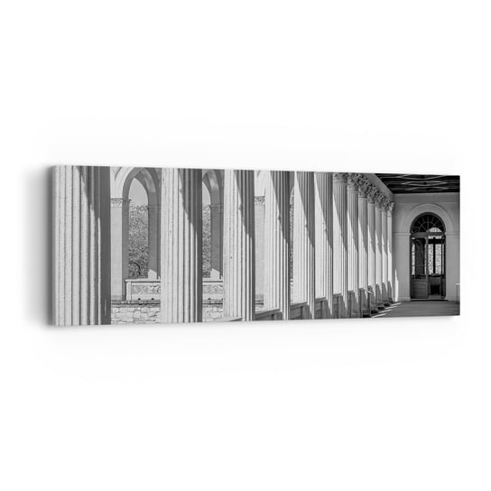 Obraz na płótnie - Słoneczna arkada - 90x30cm - Kolumny Architektura Klasyczny - Nowoczesny Canvas obraz do salonu do sypialni ARTTOR ARTTOR