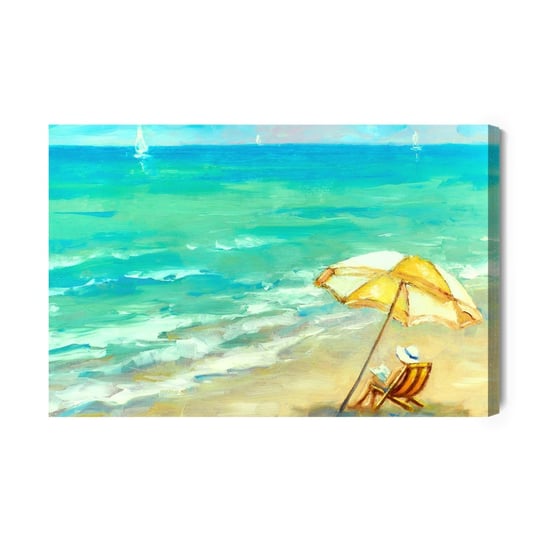 Obraz Na Płótnie Słoneczna Plaża I Morze 100x70 Inna marka