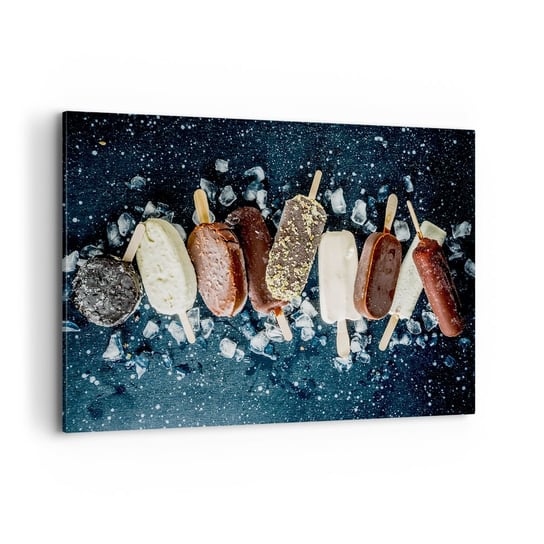 Obraz na płótnie - Smak gorącego lata - 120x80cm - Lody Gastronomia Jedzenie - Nowoczesny obraz na ścianę do salonu do sypialni ARTTOR ARTTOR