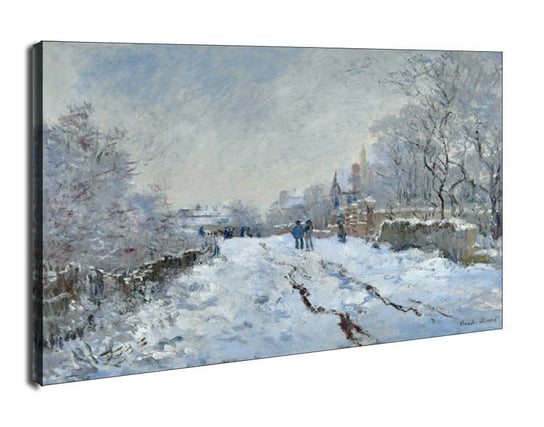 Obraz na płótnie Snow scene at argenteuil, Claude Monet, 100x70 cm Galeria Plakatu