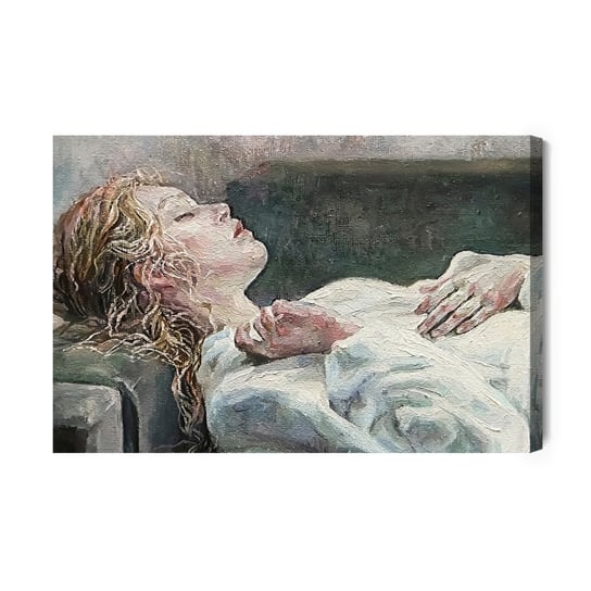 Obraz Na Płótnie Śpiąca Młoda Kobieta 100x70 Inna marka