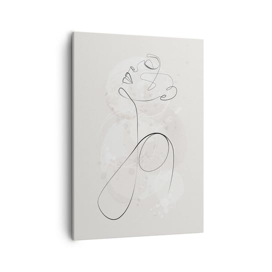 Obraz na płótnie - Spirala piękna - 50x70cm - Grafika Kobieta Sztuka - Nowoczesny Canvas obraz do salonu do sypialni ARTTOR ARTTOR