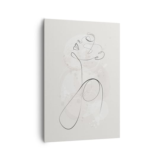 Obraz na płótnie - Spirala piękna - 70x100cm - Grafika Kobieta Sztuka - Nowoczesny foto obraz w ramie do salonu do sypialni ARTTOR ARTTOR