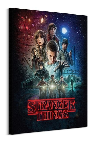 Obraz na płótnie Stranger Things canvas obrazy na ścianę do salonu 60x80 cm Stranger Things
