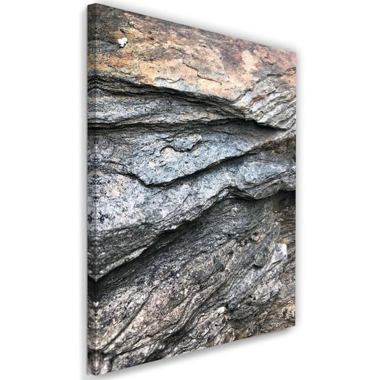 Obraz na płótnie, szare skały, 80x120 cm Feeby