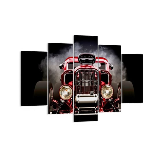 Obraz na płótnie - Szybki i wściekle piękny - 150x100 cm - Obraz nowoczesny - Motoryzacja, Samochód, Sport, Wyścig, Retro - EA150x100-2422 ARTTOR
