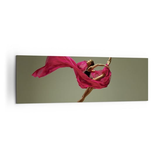 Obraz na płótnie - Tańczący płomień - 160x50cm - Tancerka Baletnica Balet - Nowoczesny foto obraz w ramie do salonu do sypialni ARTTOR ARTTOR