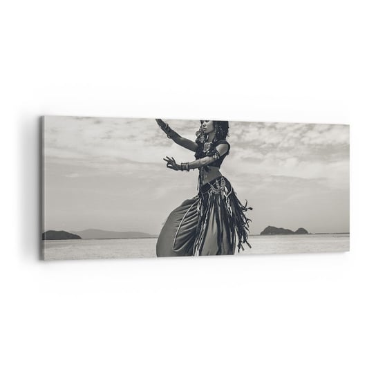Obraz na płótnie - Taniec południowych wysp - 100x40cm - Tancerka Indie Orient - Nowoczesny foto obraz w ramie do salonu do sypialni ARTTOR ARTTOR