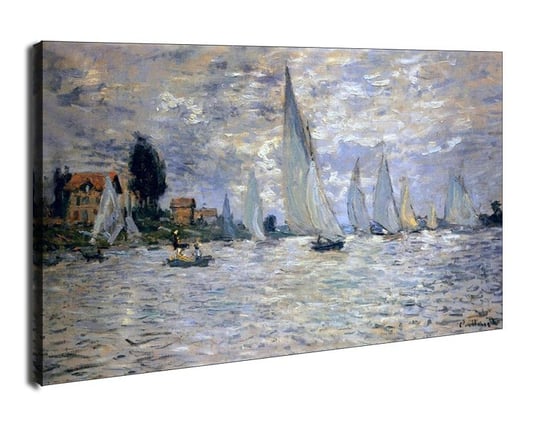 Obraz na płótnie The boats regatta at argenteuil, Claude Monet, 30x20 cm Galeria Plakatu