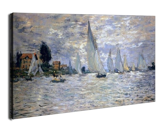 Obraz na płótnie The boats regatta at argenteuil, Claude Monet, 40x30 cm Galeria Plakatu