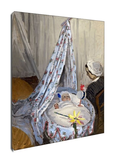 Obraz na płótnie The Cradle   Camille with the Artist s Son Jean, Claude Monet, 90x120 cm Galeria Plakatu