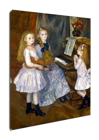 Obraz na płótnie The Daughters of Catulle Mendès, Huguette (1871–1964), Claudine (1876–1937), and Helyonne (1879–1955), Auguste Renoir, 90x120 cm Galeria Plakatu