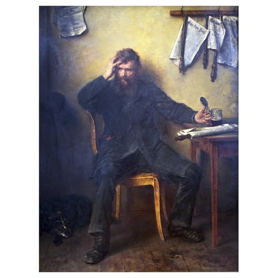 Obraz na płótnie - The Disgruntled - Ludwig Knaus - Dekoracje ścienne cm. 50x70 Legendarte