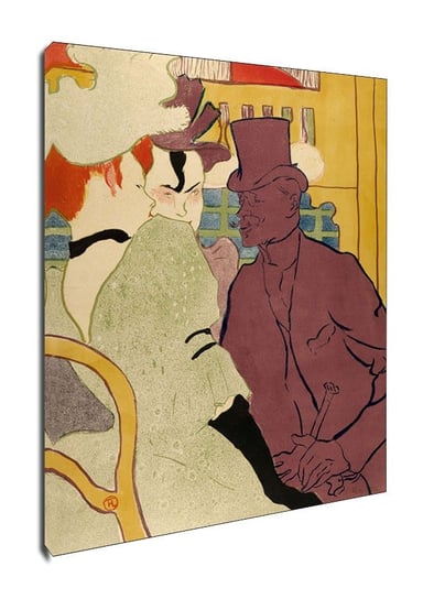 Obraz na płótnie The Englishman at the Moulin Rouge, Henri de Toulouse-Lautrec, 40x50 cm Galeria Plakatu
