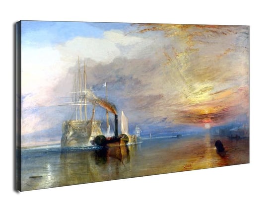 Obraz na płótnie The fighting temeraire tugged to her last berth to be broken up 1839, William Turner, 40x30 cm Galeria Plakatu