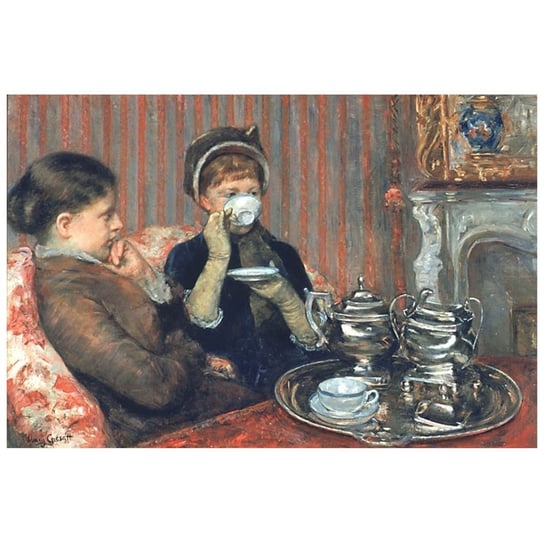 Obraz na płótnie The Tea - Mary Cassatt 60x90 Legendarte