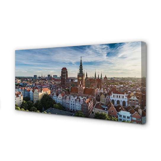 Obraz na płótnie TULUP Gdańsk Panorama kościół 120x60 cm Tulup