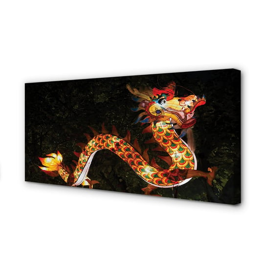 Obraz na płótnie TULUP Japoński smok świecący 120x60 cm cm Tulup