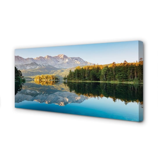 Obraz na płótnie TULUP Niemcy Góry jezioro las 100x50 cm Tulup
