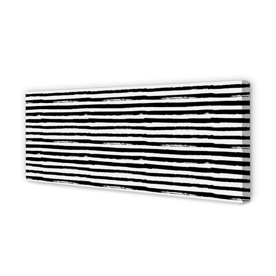 Obraz na płótnie TULUP Nieregularne paski zebra 125x50 cm Tulup