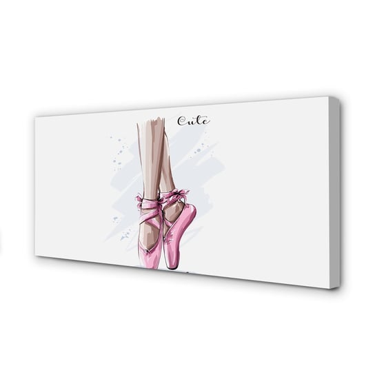 Obraz na płótnie TULUP nowoczesny Baletki różowe 120x60 cm Tulup