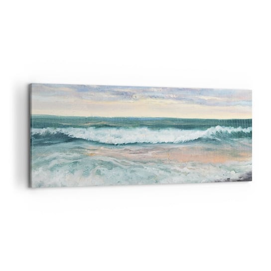 Obraz na płótnie - Tutaj wygładzisz duszę - 120x50cm - Pejzaż Morze Nadmorski - Nowoczesny obraz na ścianę do salonu do sypialni ARTTOR ARTTOR