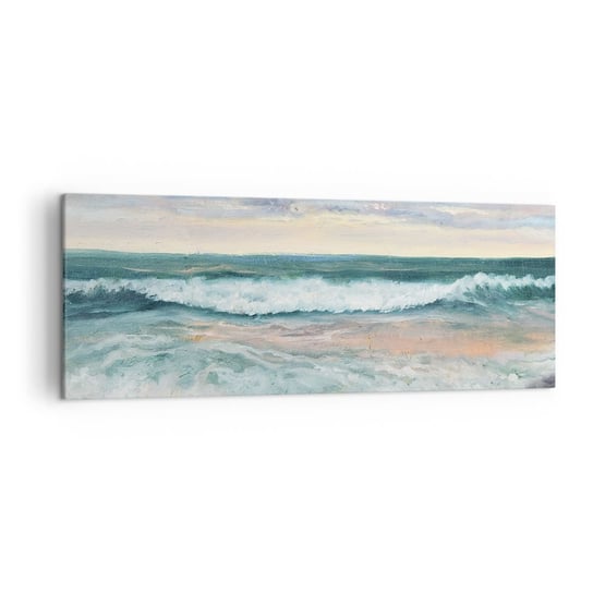 Obraz na płótnie - Tutaj wygładzisz duszę - 140x50cm - Pejzaż Morze Nadmorski - Nowoczesny Canvas obraz do salonu do sypialni ARTTOR ARTTOR