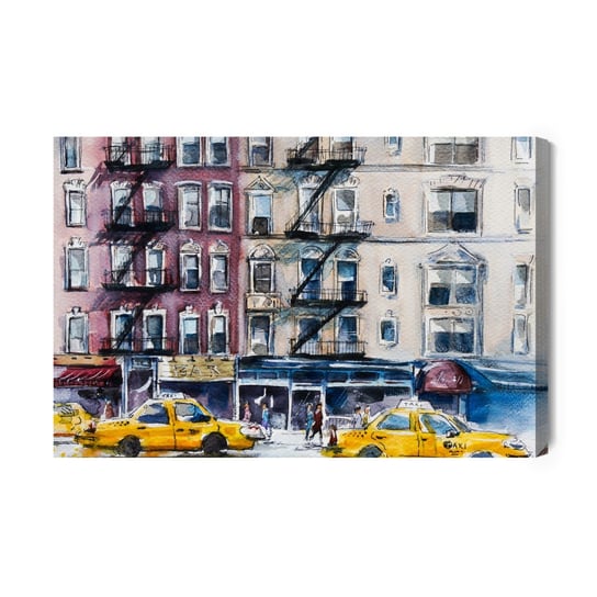 Obraz Na Płótnie Ulica Nowego Jorku Malowana Akwarelą 40x30 Inna marka