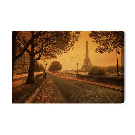 Obraz Na Płótnie Ulice Paryża Vintage 90x60 Inna marka