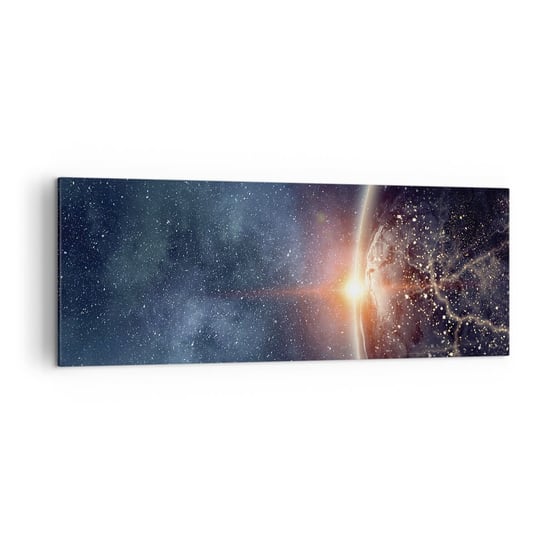 Obraz na płótnie - W nowej perspektywie - 140x50cm - Kosmos Galaktyka Wszechświat - Nowoczesny Canvas obraz do salonu do sypialni ARTTOR ARTTOR
