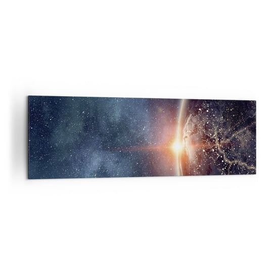 Obraz na płótnie - W nowej perspektywie - 160x50cm - Kosmos Galaktyka Wszechświat - Nowoczesny foto obraz w ramie do salonu do sypialni ARTTOR ARTTOR