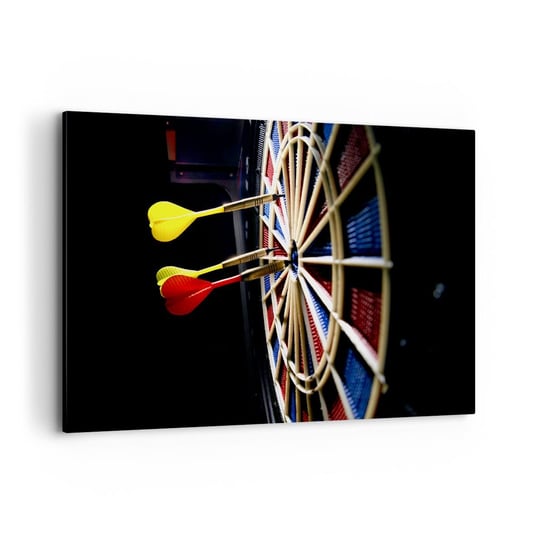 Obraz na płótnie - W samo sedno - 120x80cm - Sport Rywalizacja Gra  - Nowoczesny obraz na ścianę do salonu do sypialni ARTTOR ARTTOR
